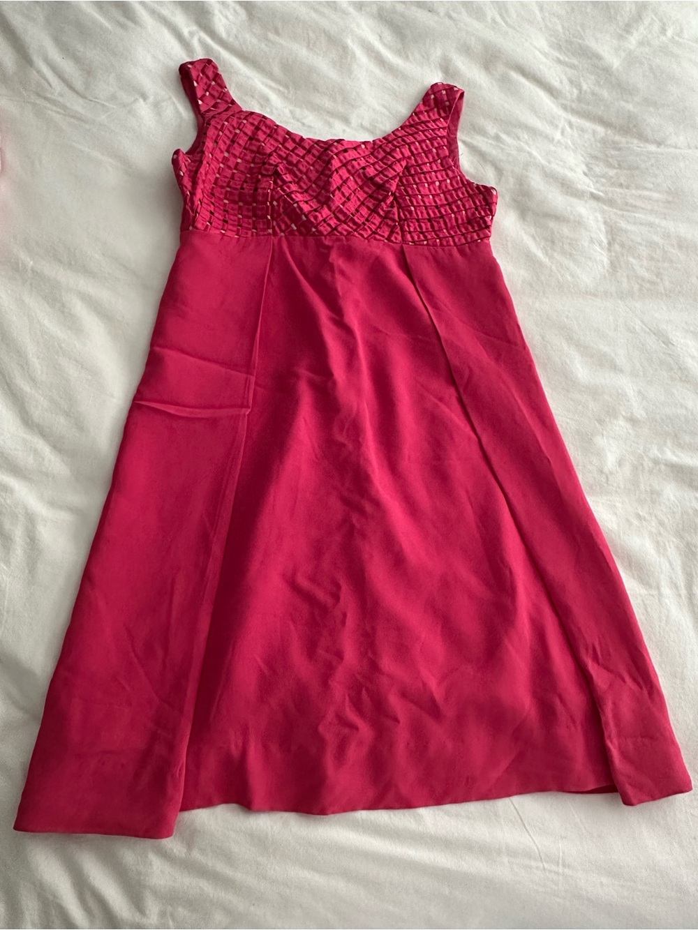 Women’s Hot Pink Sleeveless A-Line Dress